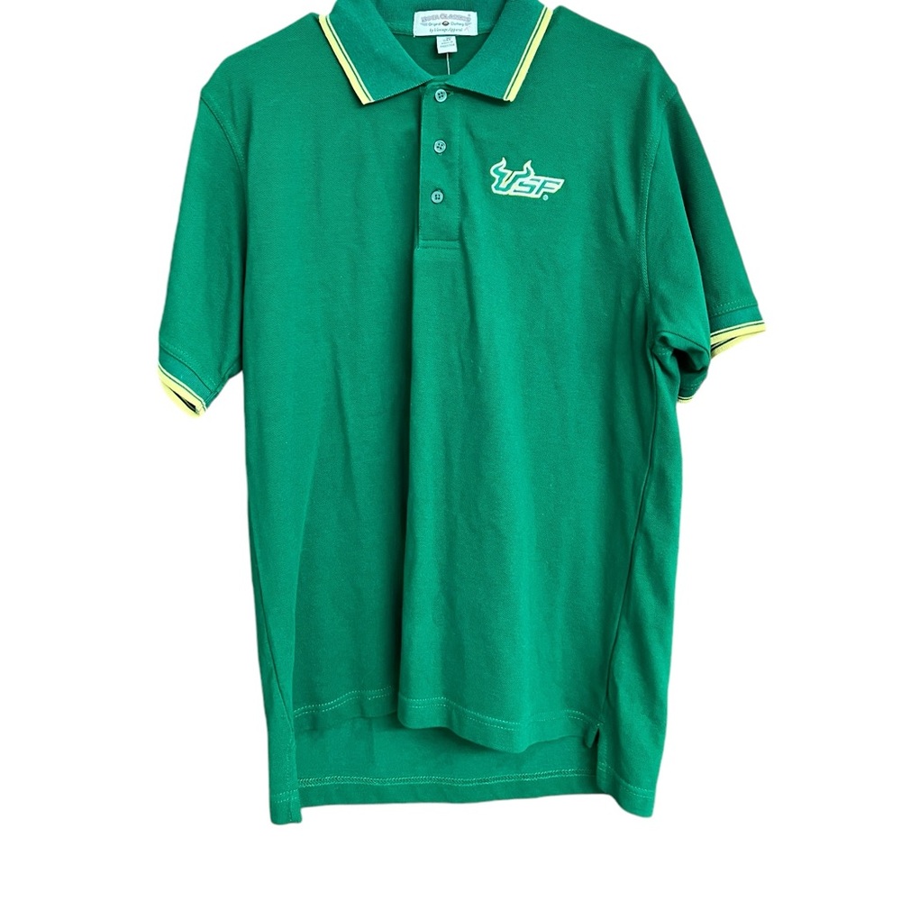 USF Bulls Green Polo Shirt Boca Classics NWT Size SM